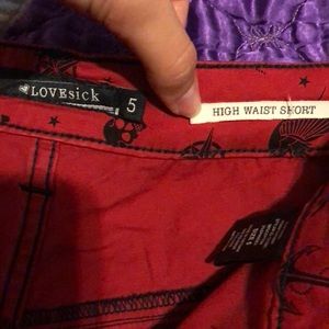 Hot Topic Shorts - Lovesick high-waisted shorts Hot Topic Shorts - Lovesick high-waisted shorts